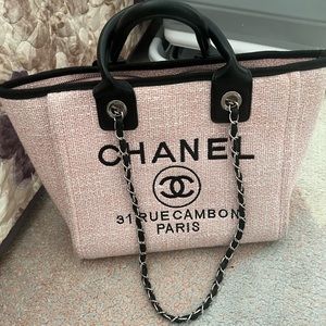 Pink beach bag